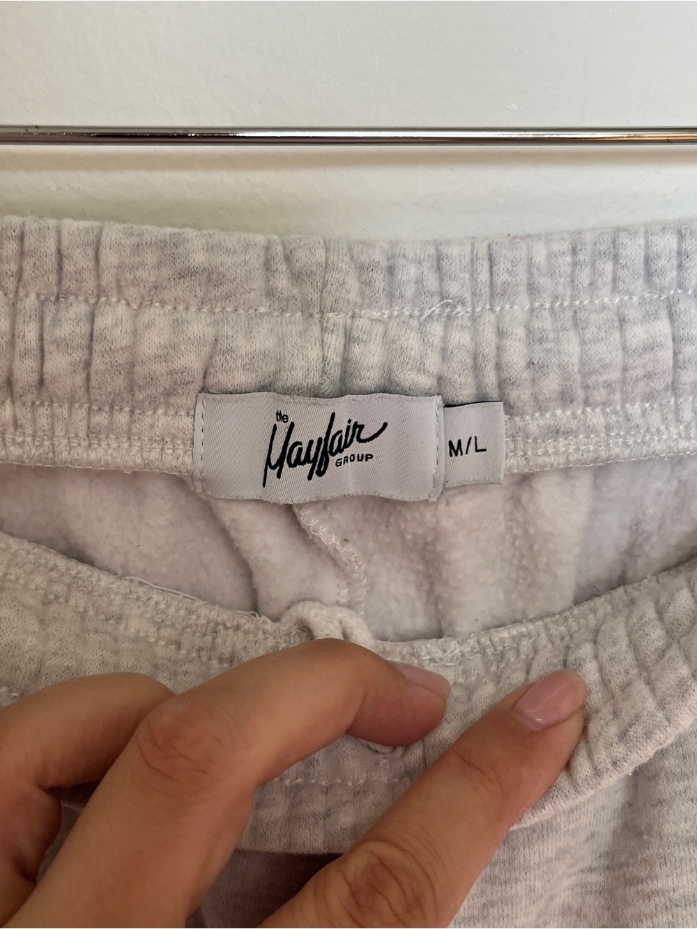 The Mayfair Group Empathy Always Grey Jogger Sweatpants Size M/L - Picture 4 of 5